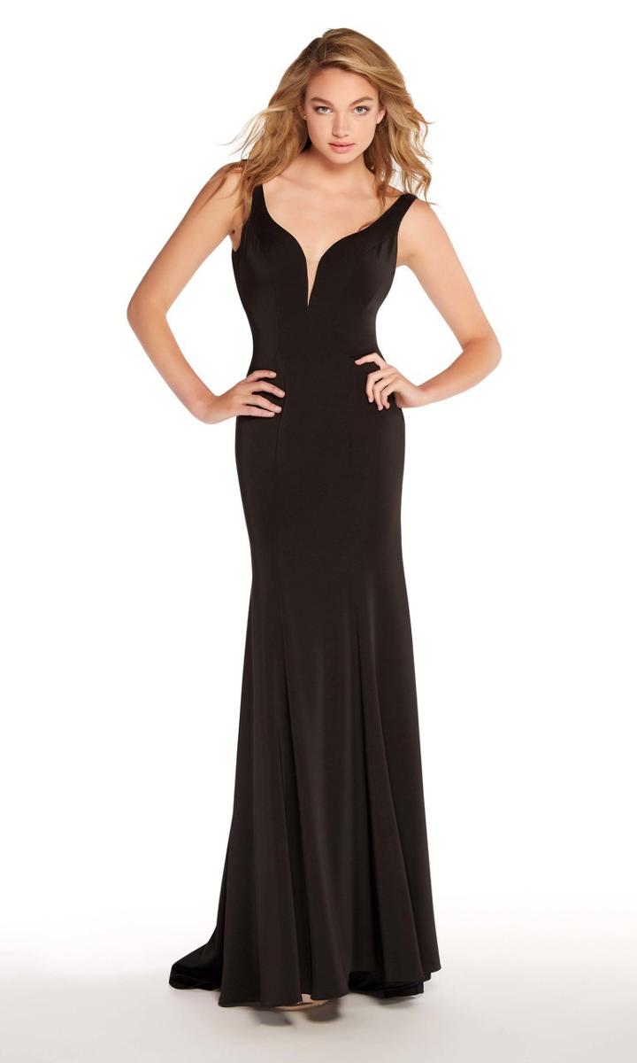 Alyce Paris - 60002 Long Tie Back Cutout Back Sheath Gown