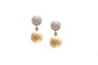 Tresor Collection - Lente 2 Tier Earrings With Pave Diamond In 18k Yg Default Title