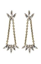 Elizabeth Cole Jewelry - Crystal And Chain Earrings 36175342