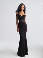 Madison James - 18-730 Strappy Sweetheart Fitted Jersey Gown