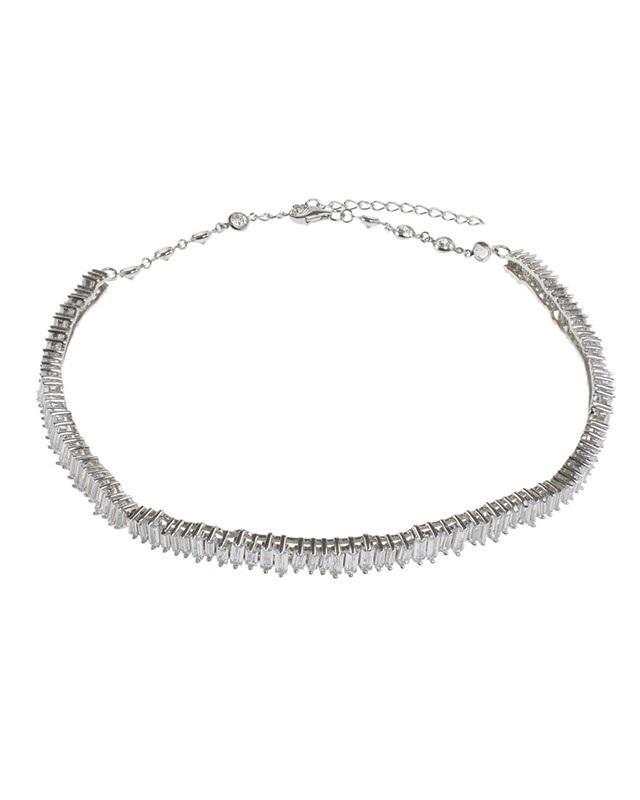Cz By Kenneth Jay Lane - Baguette Choker Necklace