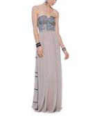 Boundary + Co- Jenn Bustier Maxi Dress