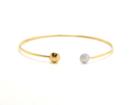 Tresor Collection - 18k Yellow Gold Bangle Bracelet With Diamond