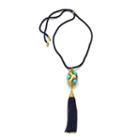 Ben-amun - St. Tropez Adjustable Necklace With Oval Pendant