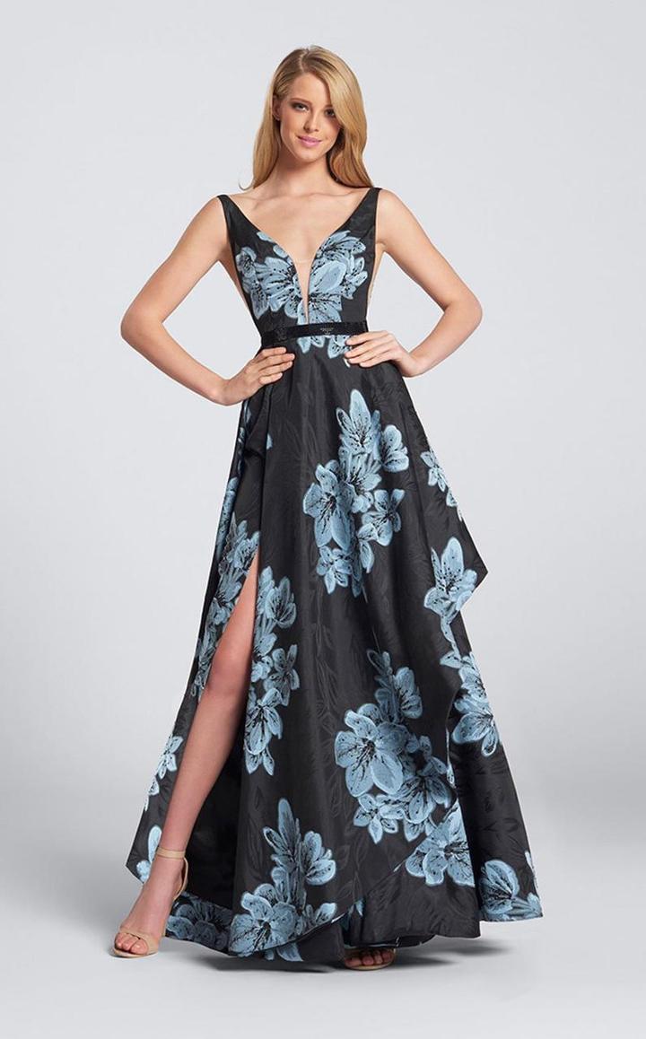 Ellie Wilde - Ew21737 Sleeveless V-neck Prom Dress