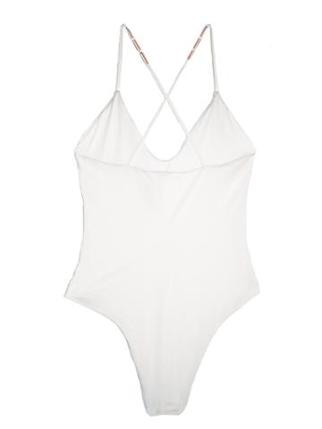 Leah Shlaer Swimwear - The Classic Colette Bodysuit // Venice White