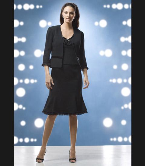 Daymor Couture - Embellished V-neck Sheath Dress 8025