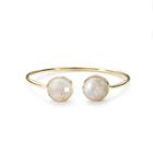 Margaret Elizabeth - Faceted 2 Stone Bangle Golden Rutilated Quartz