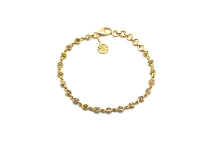 Tresor Collection - Rose Cut Raw Diamond Bracelet In 18k Yellow Gold 1048344644