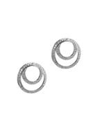 Cz By Kenneth Jay Lane - Double Pave Circle Earrings