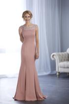 Christina Wu Elegance - 17857 Cap Sleeve Crystal Beaded Bateau Gown