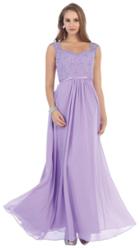 May Queen - Stunning Embellished Sweetheart Neck Chiffon A-line Dress Mq1287