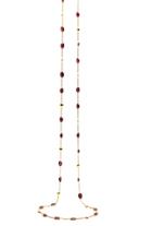 Tresor Collection - 18k Yellow Gold Long Lente Necklace With Ruby Style 1