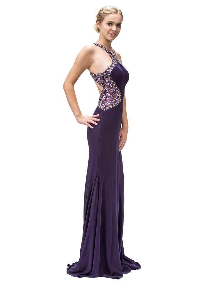 Dancing Queen - Dazzling Embellished Halter Neck Dress 9007