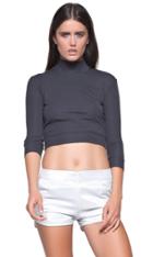 Again - Landed Turtle Neck Crop S