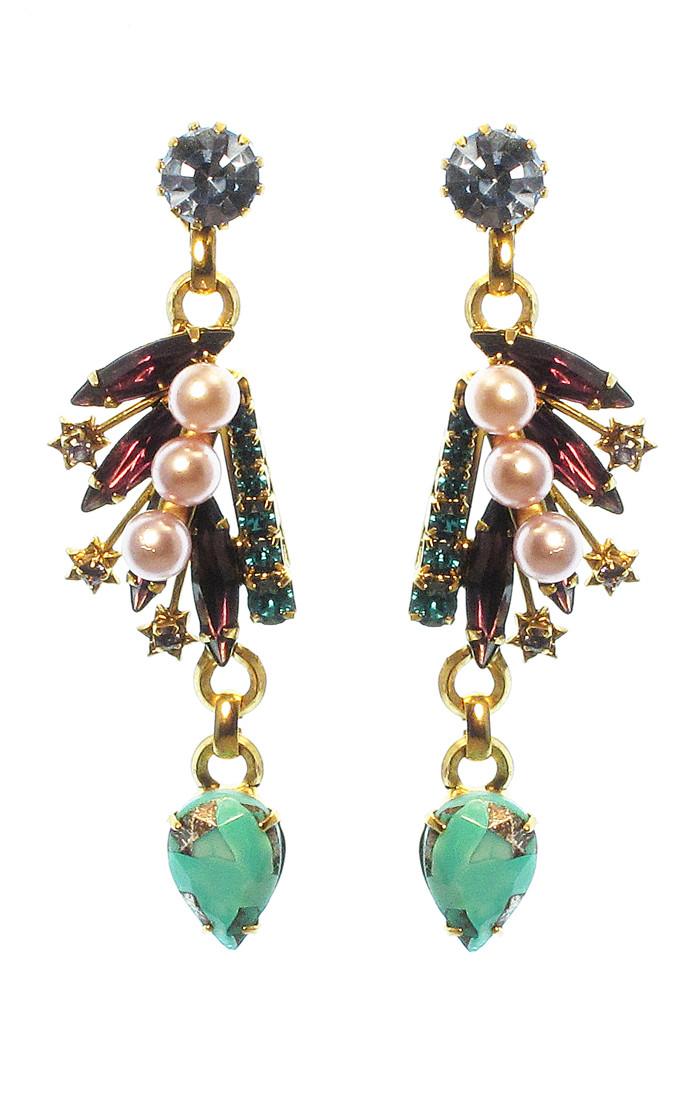 Elizabeth Cole Jewelry - Mcnaught Earring Mint Pink