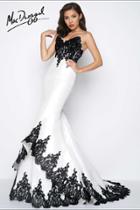 Mac Duggal - Black White Red Style 62819r
