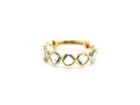 Tresor Collection - Sky Blue Topaz Gemstone Ring Band In 18k Yellow Gold (m4410bt)
