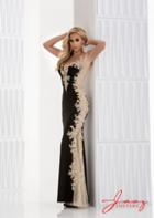 Jasz Couture - 5694 Dress In Black Gold