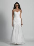 Dave & Johnny - A6484 Lace Sweetheart Mermaid Dress