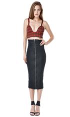 Again Collection - Choices Pencil Skirt In Black
