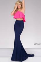 Jovani - One Shoulder Two-piece Prom Dress 49532