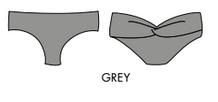 Nicolita Swimwear - New! Knotty Bikini Boy Short With Scrunch In Grey
