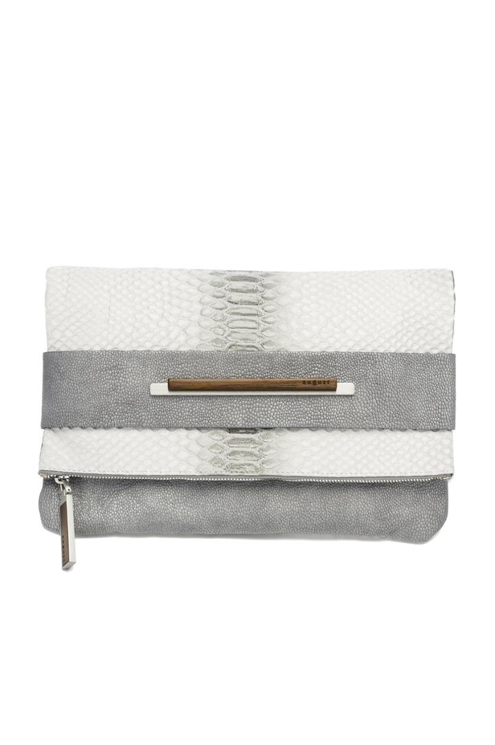 August Handbags - The Sorrento In Cemento Ombre Snake