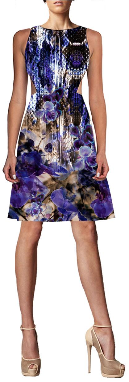Johanne Beck - Claudette - Side Cut Dress / Wild Cobalt 1s