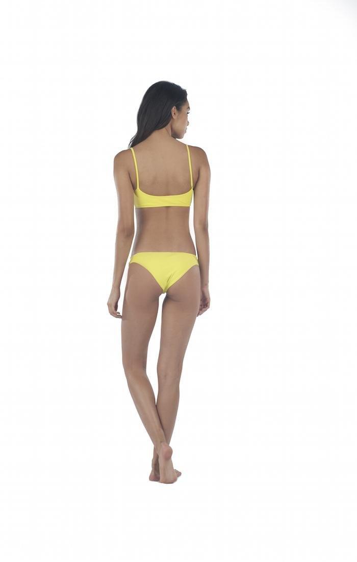 Lolli Swimwear - Double Dip Bottom In Citron