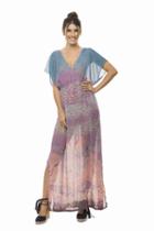 2018 Estivo Swimwear - V Neck Printed Long Cover Up Cu004/pin/02