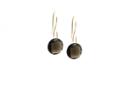 Tresor Collection - Smoky Quartz Round Earring In 18k Yellow Gold