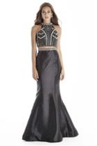Jolene Collection - 17066 Two Piece Jeweled Mermaid Dress