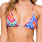 Luli Fama - Star Girl Crystallized Seamless Triangle Top In Multi-color (l52721p)