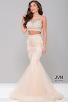 Jovani - Two-piece Sheer Neckline Dress Jvn36891
