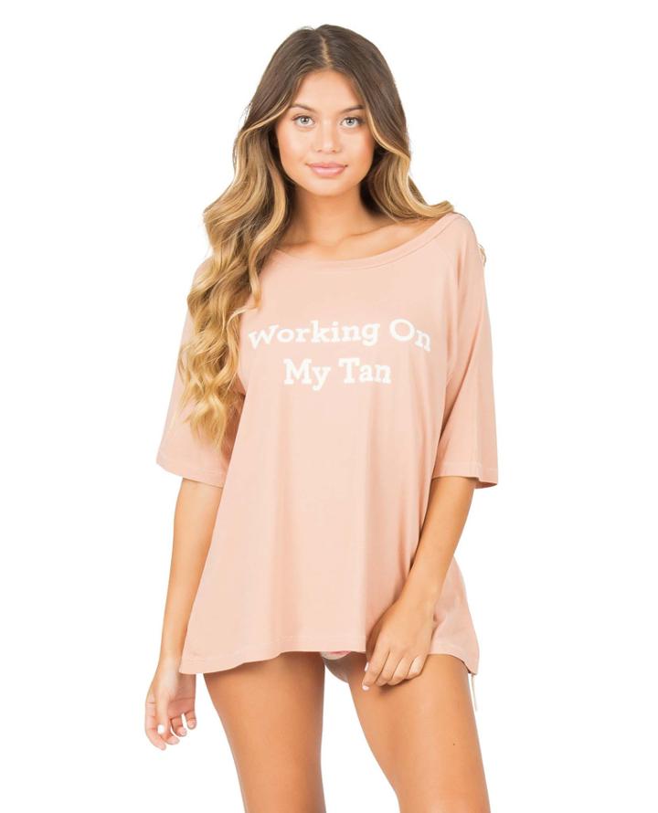 Lolli Swimwear - Delight Top In Tan