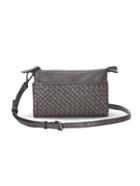 Mofe Handbags - Sonder Woven Crossbody, Wallet & Clutch Pewter Grey / Genuine Leather