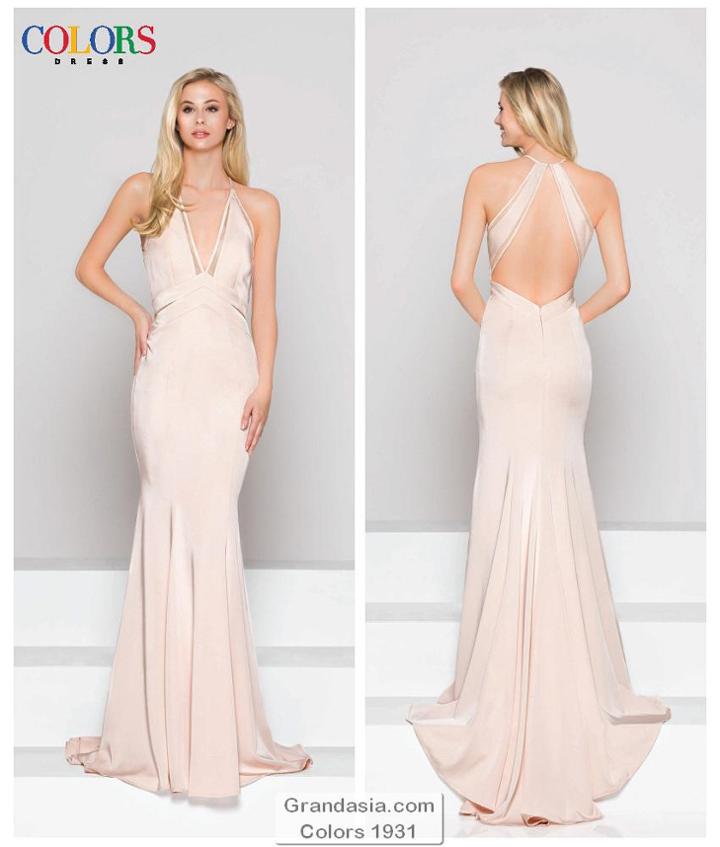 Colors Dress - 1931 Halter Neck Sheath Dress