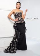 Ivonne D For Mon Cheri - 218d32w Embroided Lace Peplum Dress