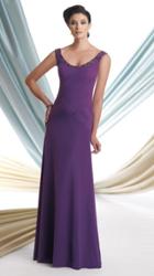 Montage By Mon Cheri - 113931w Long Dress In Purple