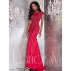 Panoply - Glistening Illusion Beaded Tulle Trumpet Gown 44280