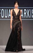 Mnm Couture - 2289 V-neck Mesh And Lace Evening Dress