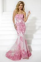 Tiffany Homecoming - Lace And Rhinestone Embellished Sweetheart Dress 16060