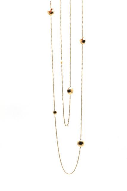 Tresor Collection - Pave Diamond Lente 36 Inches Long Necklace In 18 Yellow Gold