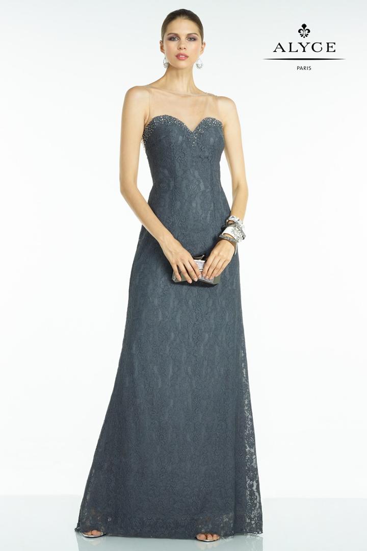 Alyce Paris B'dazzle - 35791 Dress In Charcoal