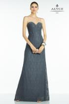 Alyce Paris B'dazzle - 35791 Dress In Charcoal