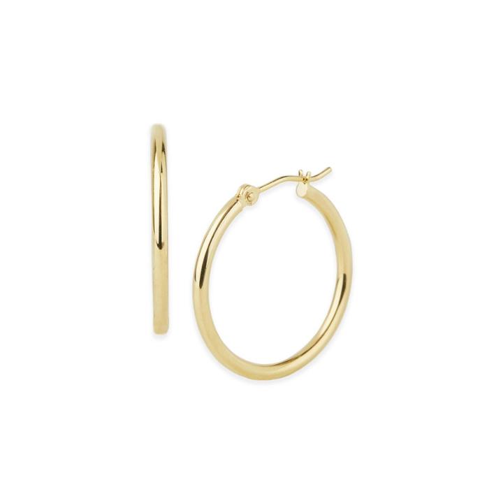 Elizabeth Buenaventura - Medium 2 Mm Gold Hoops