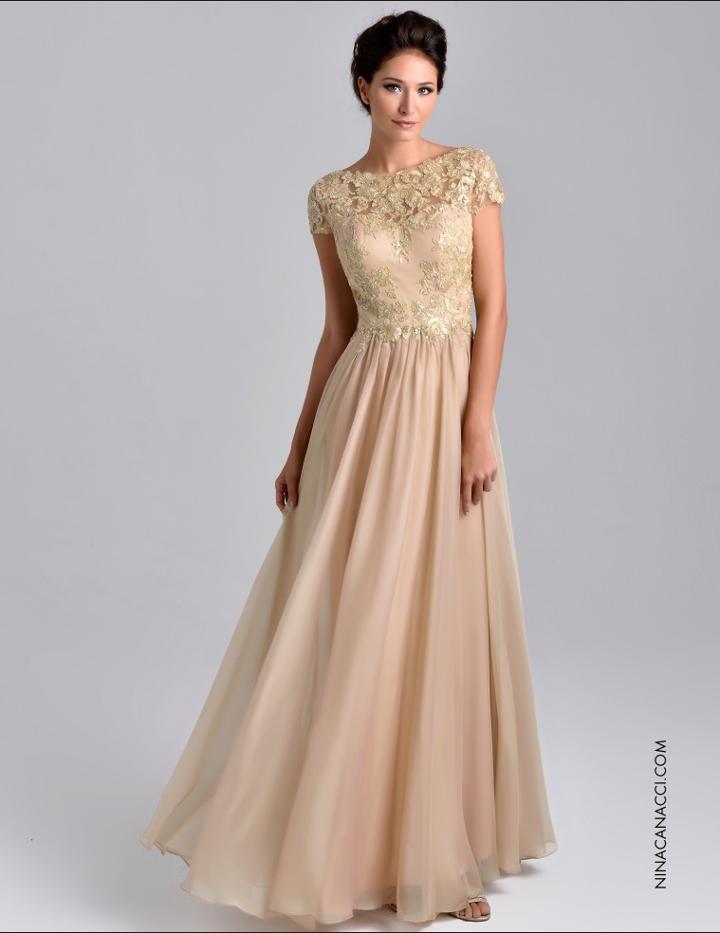 Nina Canacci - M238 Dress In Gold