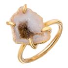 Heather Hawkins - Prong Set Light Drusy Geode Ring