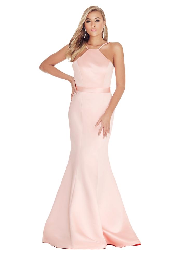 Ashley Lauren - 1288 Halter Top Satin Prom Dress